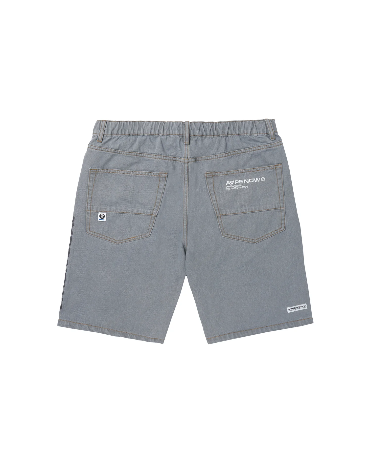 Moonface embroidered relaxed denim shorts - Image 2