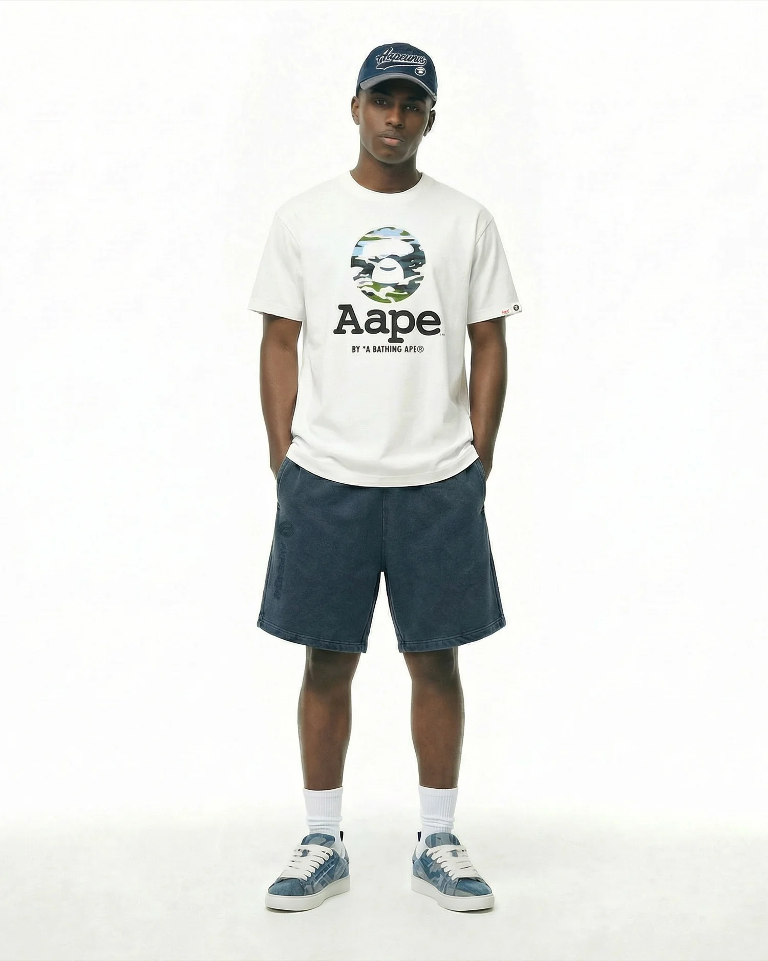 AAPENOW moonface sweat shorts - Image 7