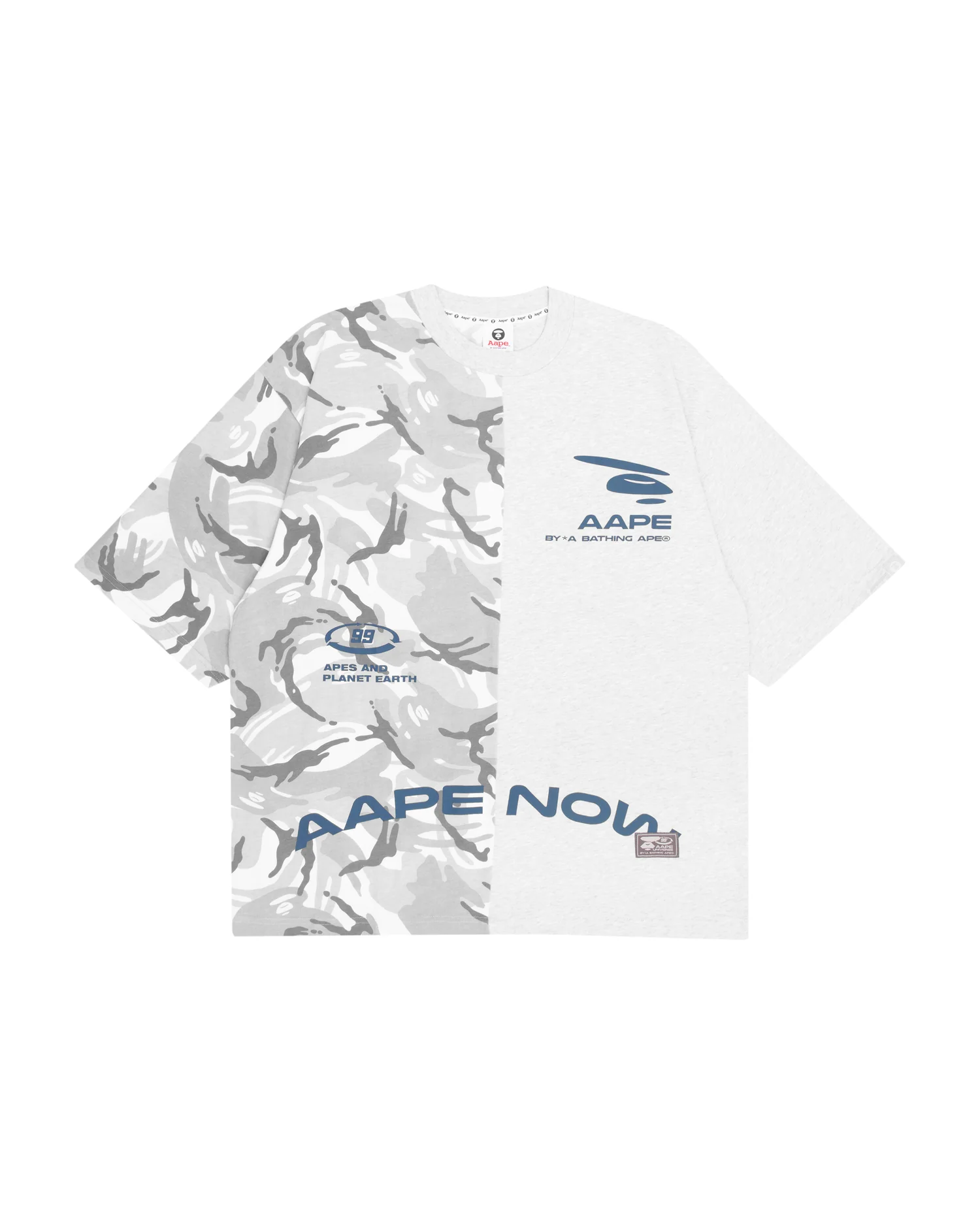 Moonface camo colour blocked tee - Image 11