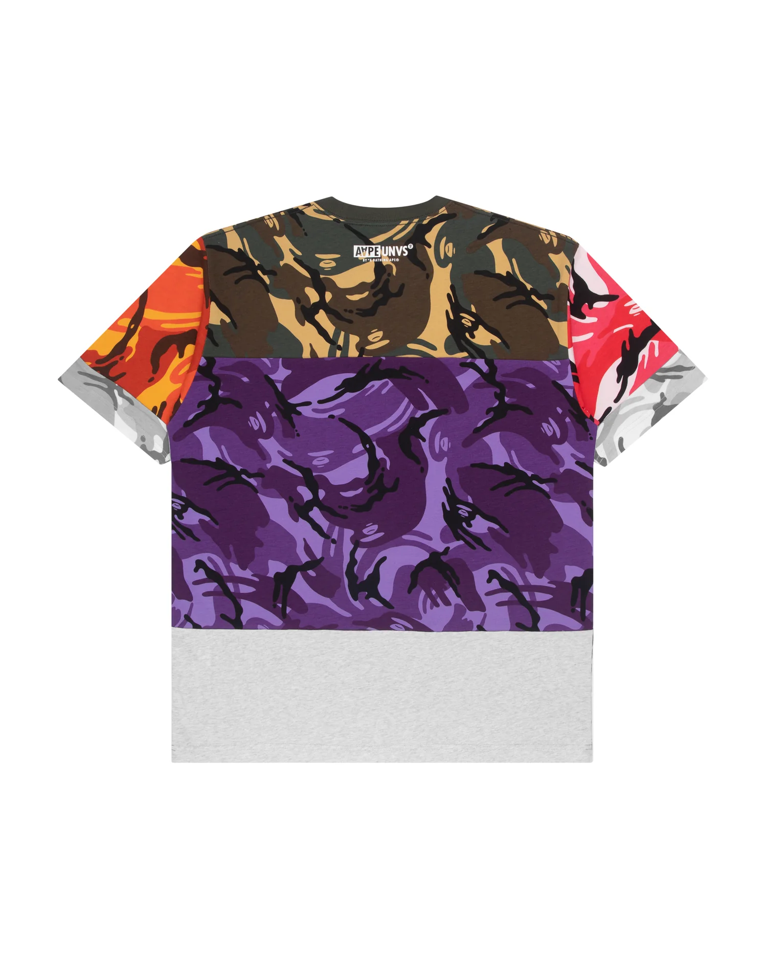 Colour blocked camo printed tee - Image 2
