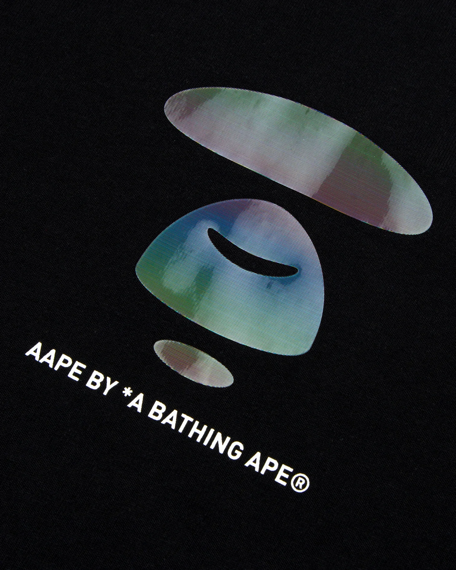 Moonface hologram printed tee - Image 3